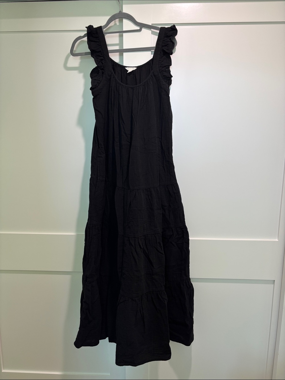 Caslon Ruffle Tiered Cotton Maxi Sundress Size S